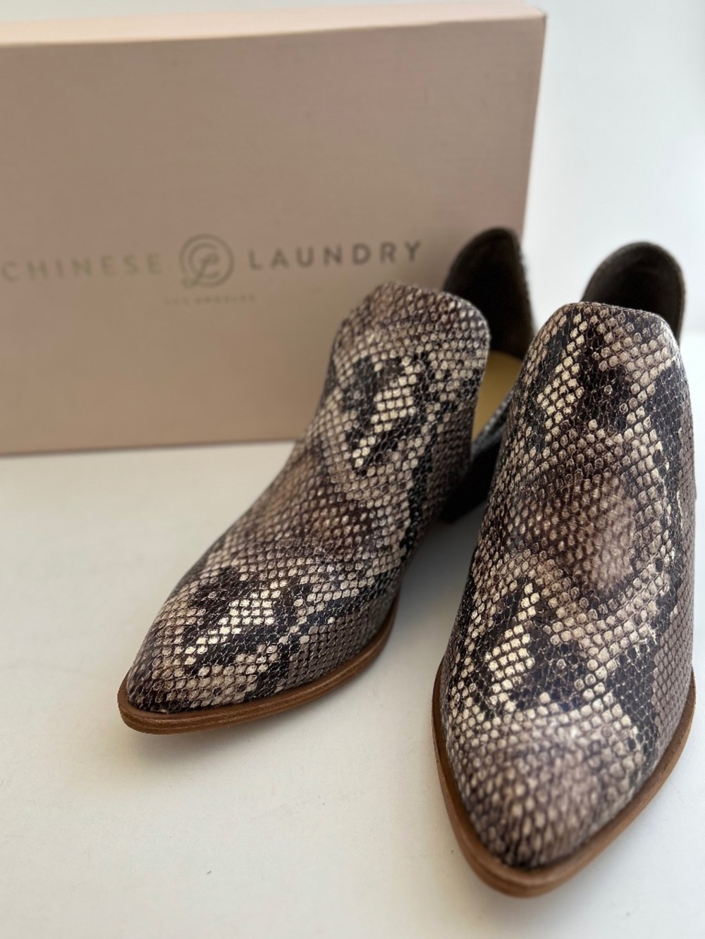 Chinese Laundry Snake-Print Mules - NIB